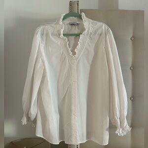 New Harshman Los Angeles white blouse 3X